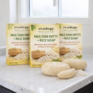 Evashopy Multani Mitti + Rice Soap